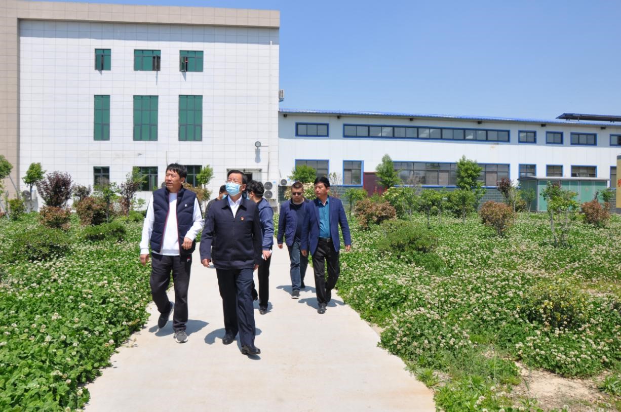 商丘市委常委、宣傳部部長王全周一行蒞臨睢縣瑞亞牧業(yè)有限公司調(diào)研